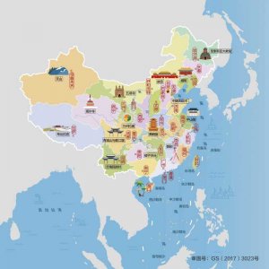 ​中国地图高清版大图(中国31省区市最新人文地图)