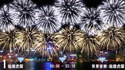 ​香港复办农历新年烟花汇演，大年初二绽放维港