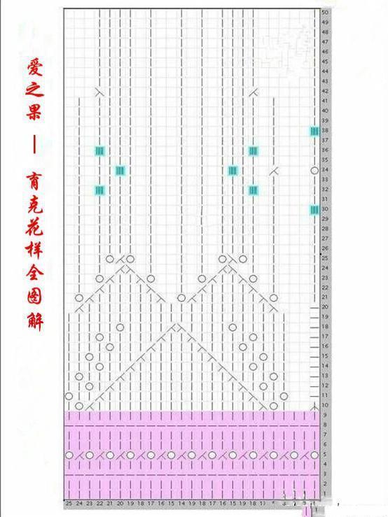 上往下织 8-12周岁儿童长款毛衣，零基础图解教程