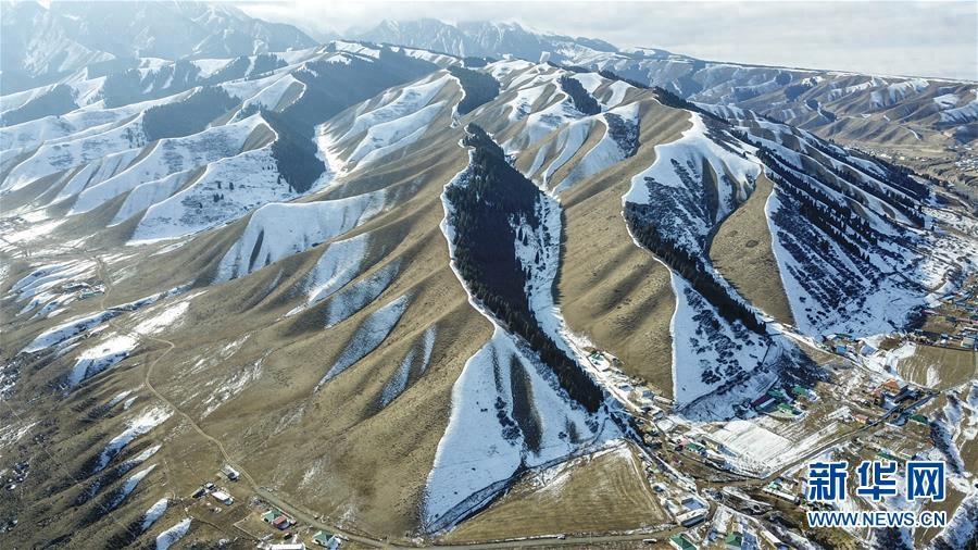 乌鲁木齐南山雪景美