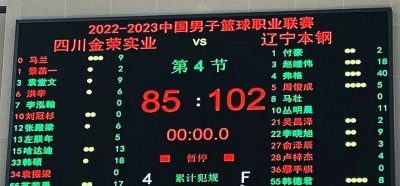 ​CBA辽宁17分大胜四川！弗格40分赵继伟准两双，卢梓杰爆发小宇宙