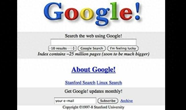 1996-2020:Google 谷歌搜索主页是如何变迁的?