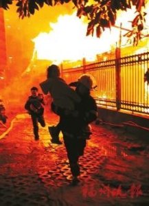 ​福州台江砖木结构民房起火 无人员伤亡