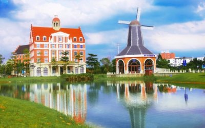 ​「明月湖欧洲风情小镇」南宁景点