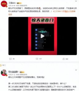 ​曝三只羊卢文庆录音门后续，七老板与卓仕琳报警：如果真的我去死