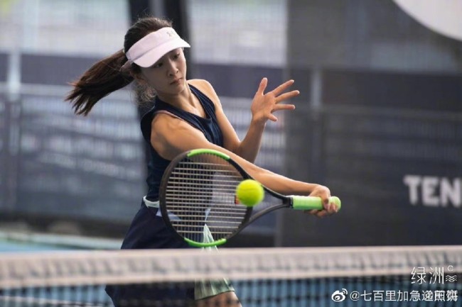 网传田亮女儿森碟做职业网球手 妹妹长大了