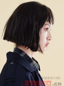 减龄直发波波头图片 日韩风设计最受宠