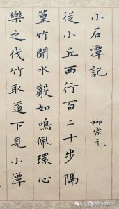 作品欣赏《小石潭记》,超美的小楷字