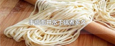 手擀面开水煮多久 手擀面什么样算煮好