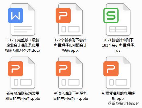 会计准则大全及分录（21年新会计准则会计科目表）(8)
